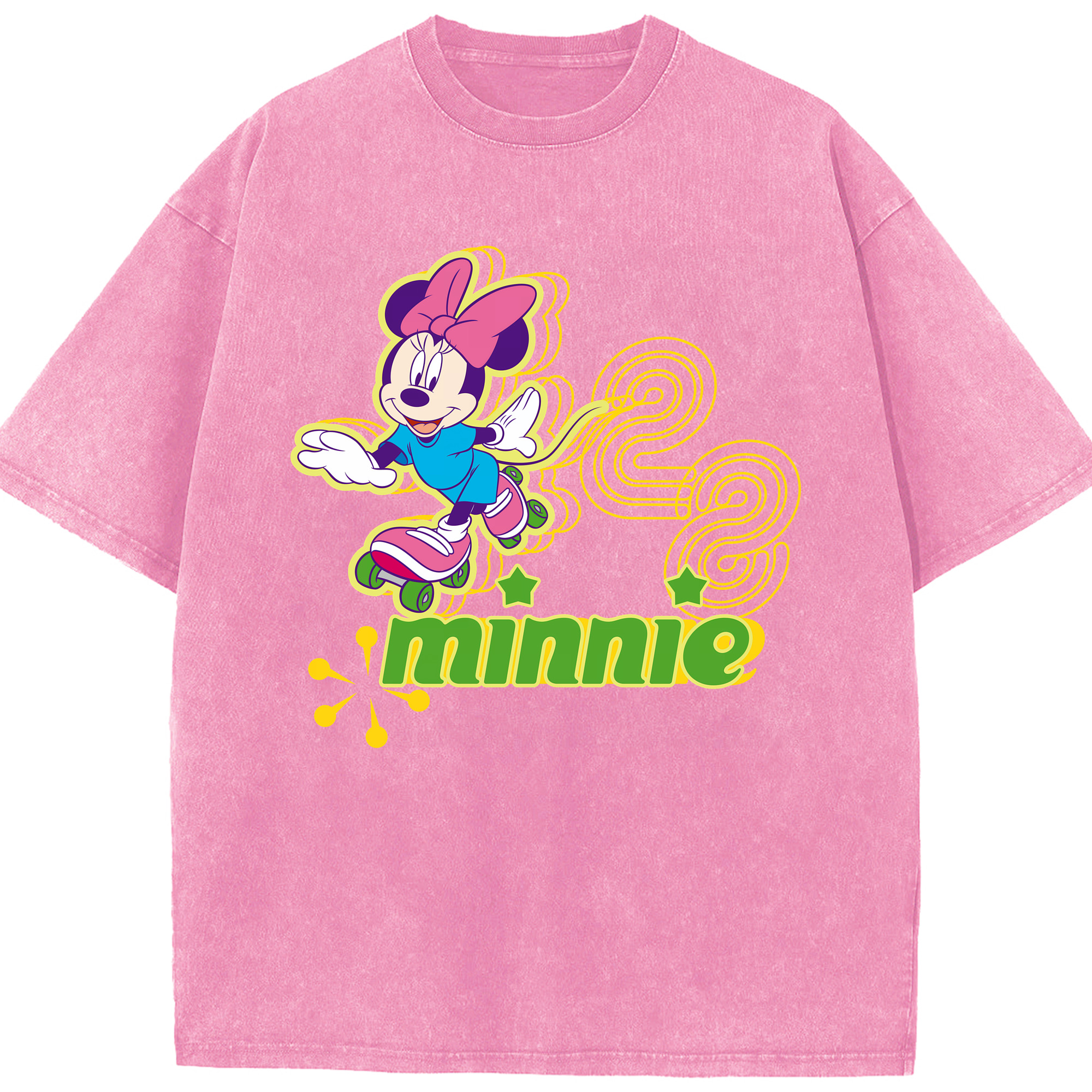 （画像用） ミッキーマウス Mickey Mouse 綿100% ヴィンテージ風 半袖Tシャツ（フロントプリント）